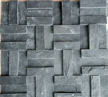 Dark Grey Stone Mosaic (Size : 30x30 CM)